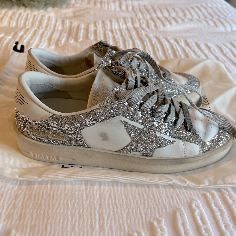 STARDAN glitter Golden Goose GGDB low top shoes - basically new